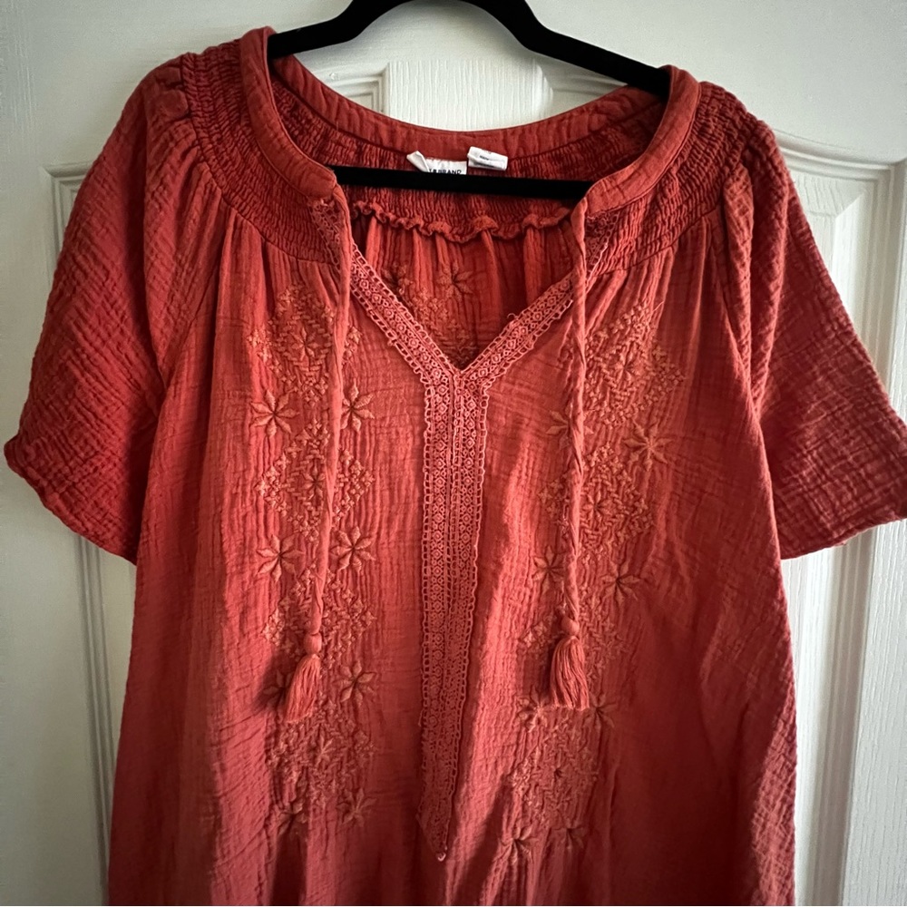 Lucky Brand Embroidered Dress